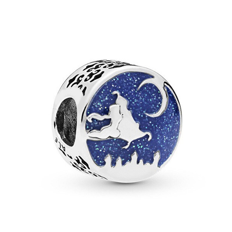 2022 New Blue Color Balloon Butterfly Stars Moon Sapphire Suitable For 3mm Charm Bracelet Spacer Beads