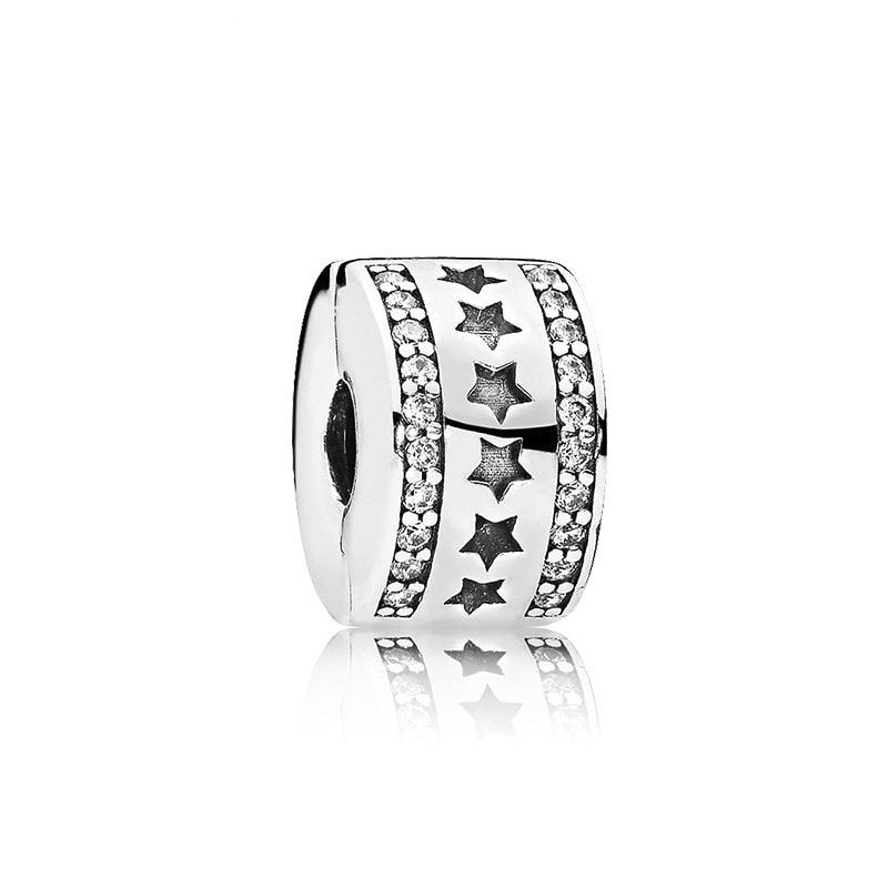 New Fashion Original Love Foot Fortune Bag Key Lock Bag Beads Fit Original Pandora Ladies Bracelet Jewelry Accessories Gift