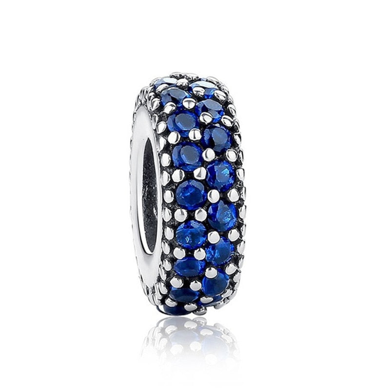 2022 New Blue Color Balloon Butterfly Stars Moon Sapphire Suitable For 3mm Charm Bracelet Spacer Beads