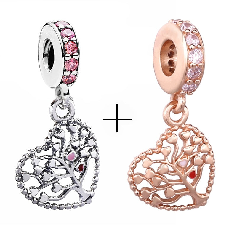 2Pcs/lot Special Offer Love Star Rainbow Charms Beads Fit Brand Bracelet & Necklaces For Women DIY Making Jewelry Accessories