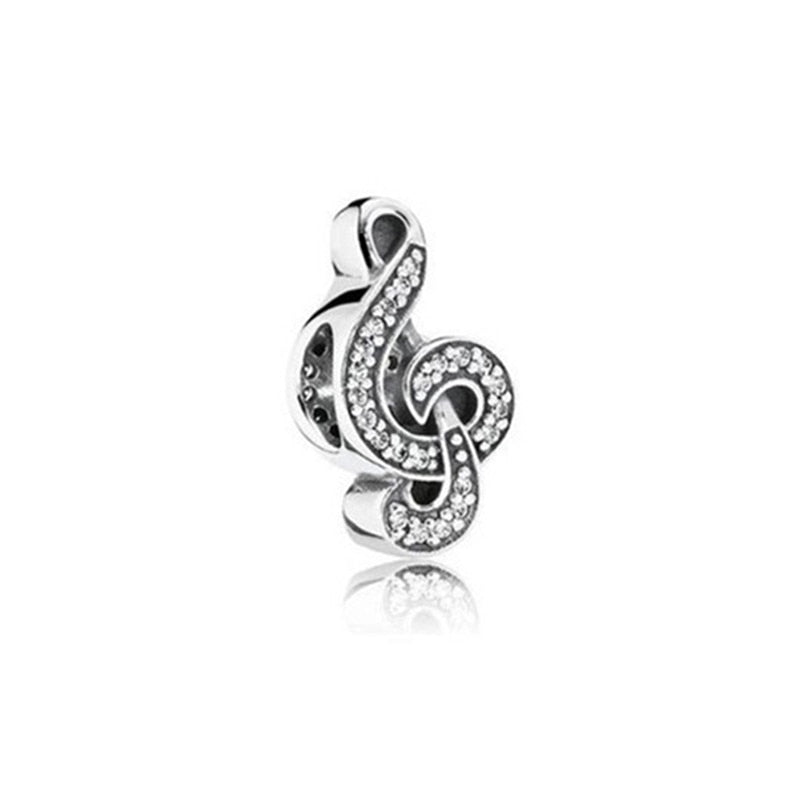 New Fashion Original Love Foot Fortune Bag Key Lock Bag Beads Fit Original Pandora Ladies Bracelet Jewelry Accessories Gift