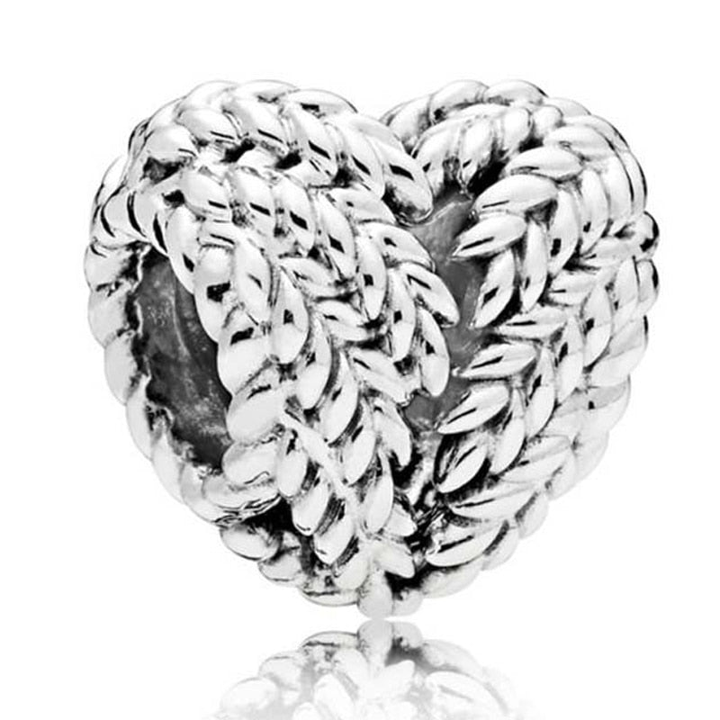 New Fashion Original Love Foot Fortune Bag Key Lock Bag Beads Fit Original Pandora Ladies Bracelet Jewelry Accessories Gift