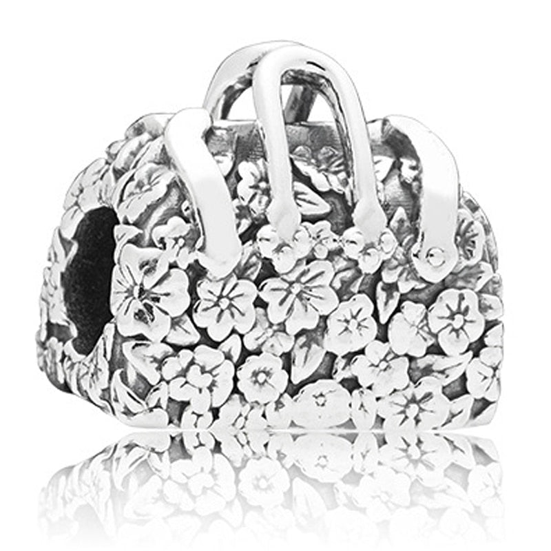 New Fashion Original Love Foot Fortune Bag Key Lock Bag Beads Fit Original Pandora Ladies Bracelet Jewelry Accessories Gift
