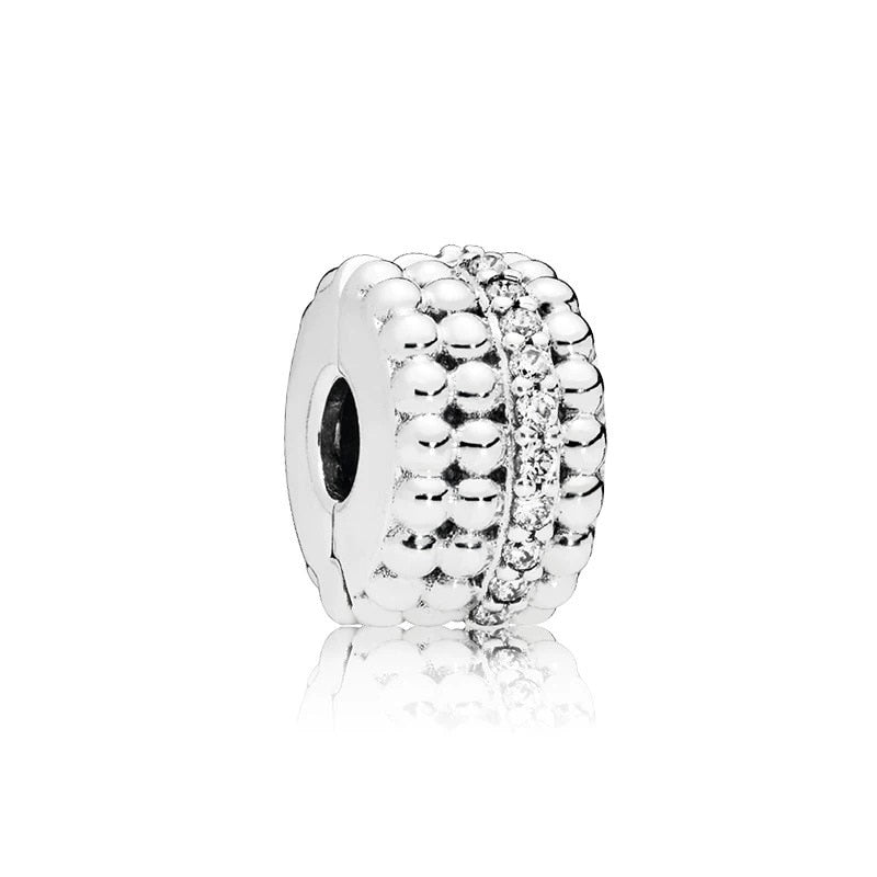 New Fashion Original Love Foot Fortune Bag Key Lock Bag Beads Fit Original Pandora Ladies Bracelet Jewelry Accessories Gift