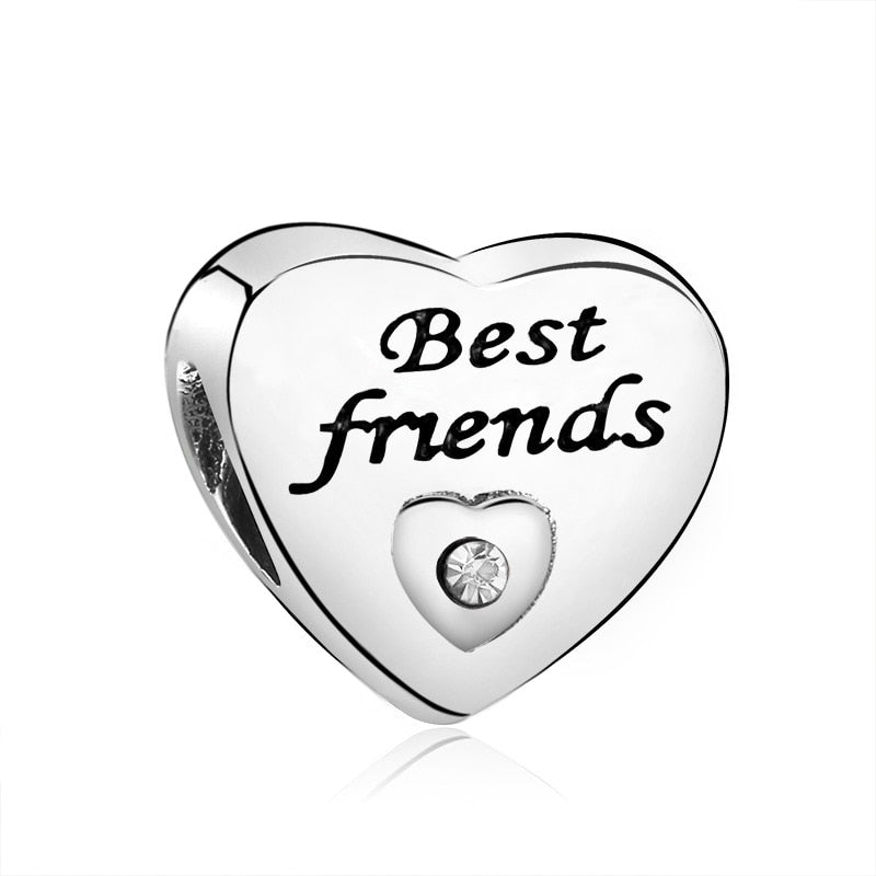 New Fashion Original Love Foot Fortune Bag Key Lock Bag Beads Fit Original Pandora Ladies Bracelet Jewelry Accessories Gift