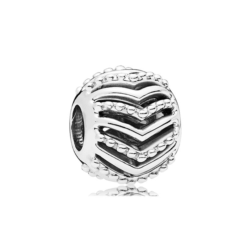 New Fashion Original Love Foot Fortune Bag Key Lock Bag Beads Fit Original Pandora Ladies Bracelet Jewelry Accessories Gift