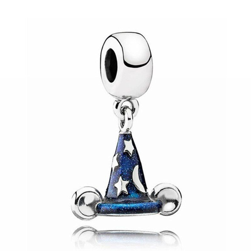 2022 New Blue Color Balloon Butterfly Stars Moon Sapphire Suitable For 3mm Charm Bracelet Spacer Beads