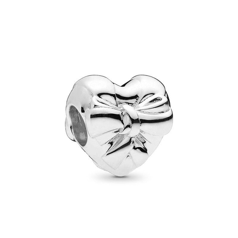 New Fashion Original Love Foot Fortune Bag Key Lock Bag Beads Fit Original Pandora Ladies Bracelet Jewelry Accessories Gift