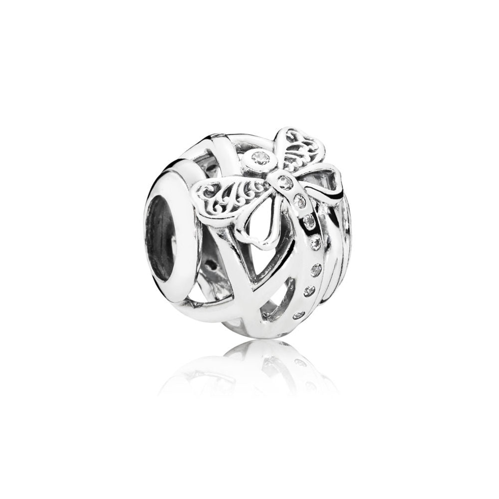 New Fashion Original Love Foot Fortune Bag Key Lock Bag Beads Fit Original Pandora Ladies Bracelet Jewelry Accessories Gift