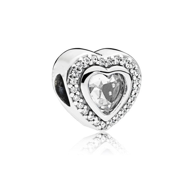New Fashion Original Love Foot Fortune Bag Key Lock Bag Beads Fit Original Pandora Ladies Bracelet Jewelry Accessories Gift