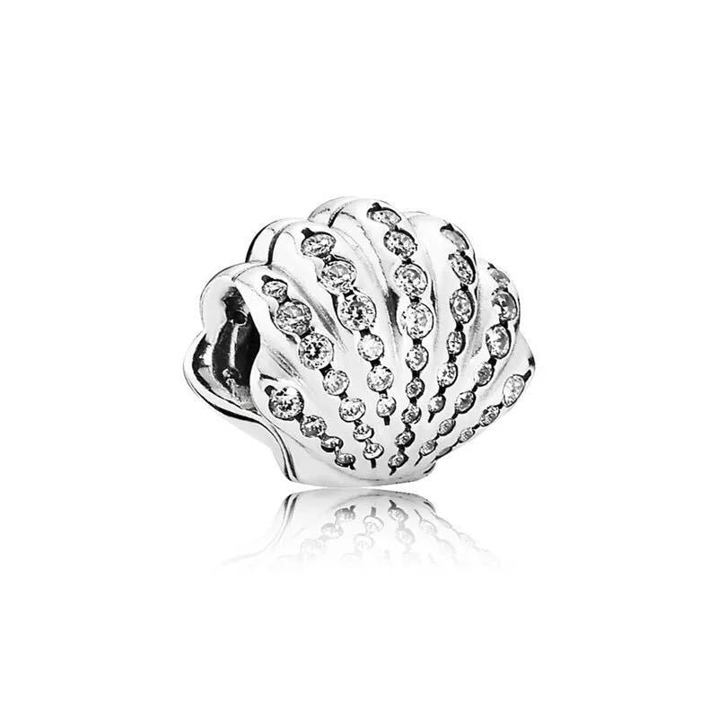 New Fashion Original Love Foot Fortune Bag Key Lock Bag Beads Fit Original Pandora Ladies Bracelet Jewelry Accessories Gift