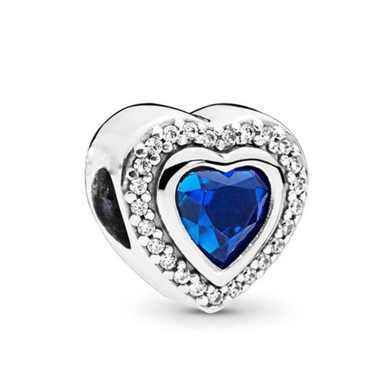 2022 New Blue Color Balloon Butterfly Stars Moon Sapphire Suitable For 3mm Charm Bracelet Spacer Beads