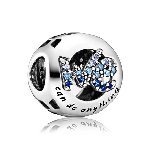 New Fashion Charm Original Blue Hat Aircraft Car Beads Suitable for the original Pandora Lady Bracelet Jewelry Accessories Gift
