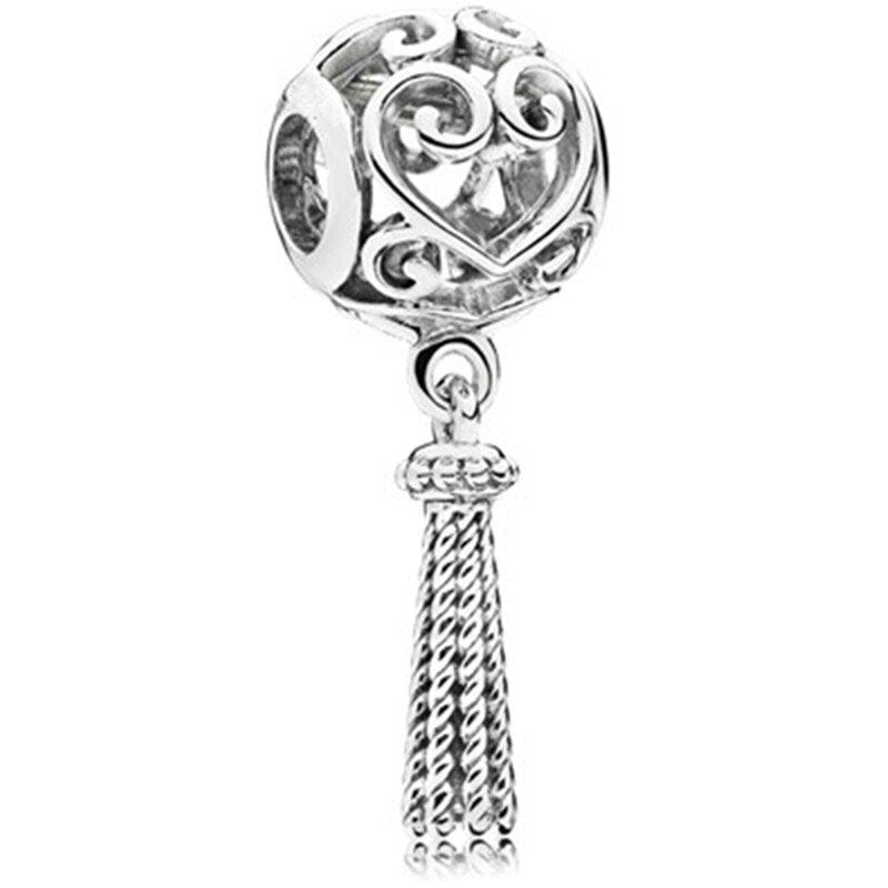 New Fashionable Charm Original Elephant Plane Love Pig Crown Suitable for Original Pandora Women's Bracelet Accessory Gift