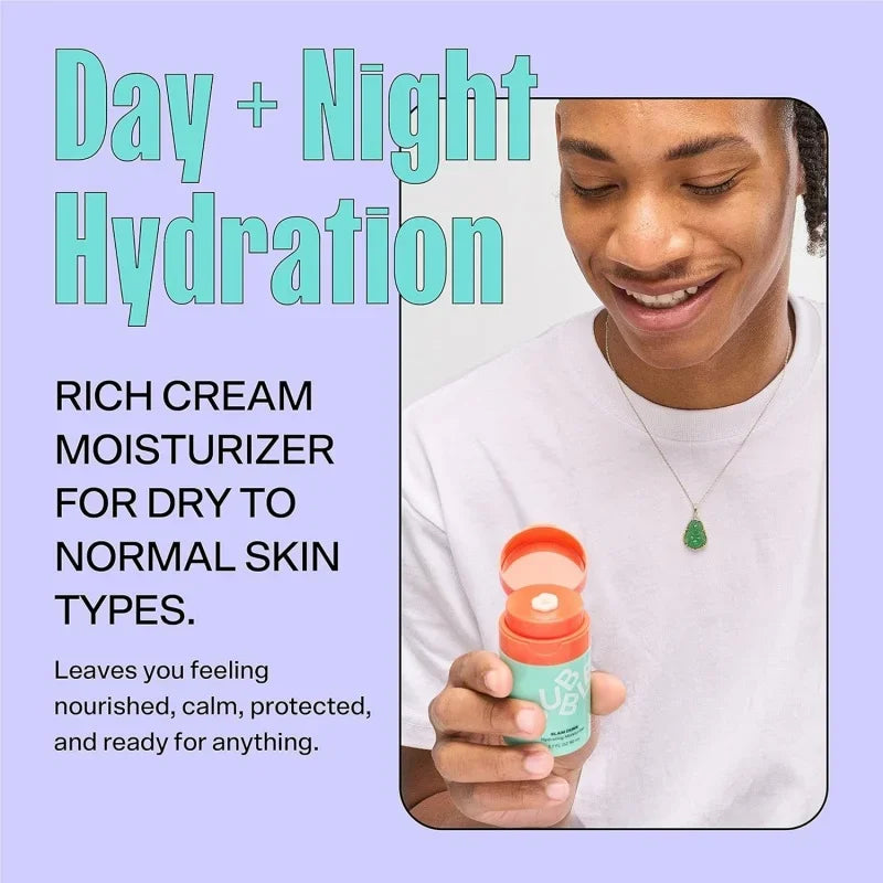 50ml Bubble Moisturizing Face Cream Repairing Nourishing Dry Skin Vitamin E + Aloe Vera Gel Skincare Product