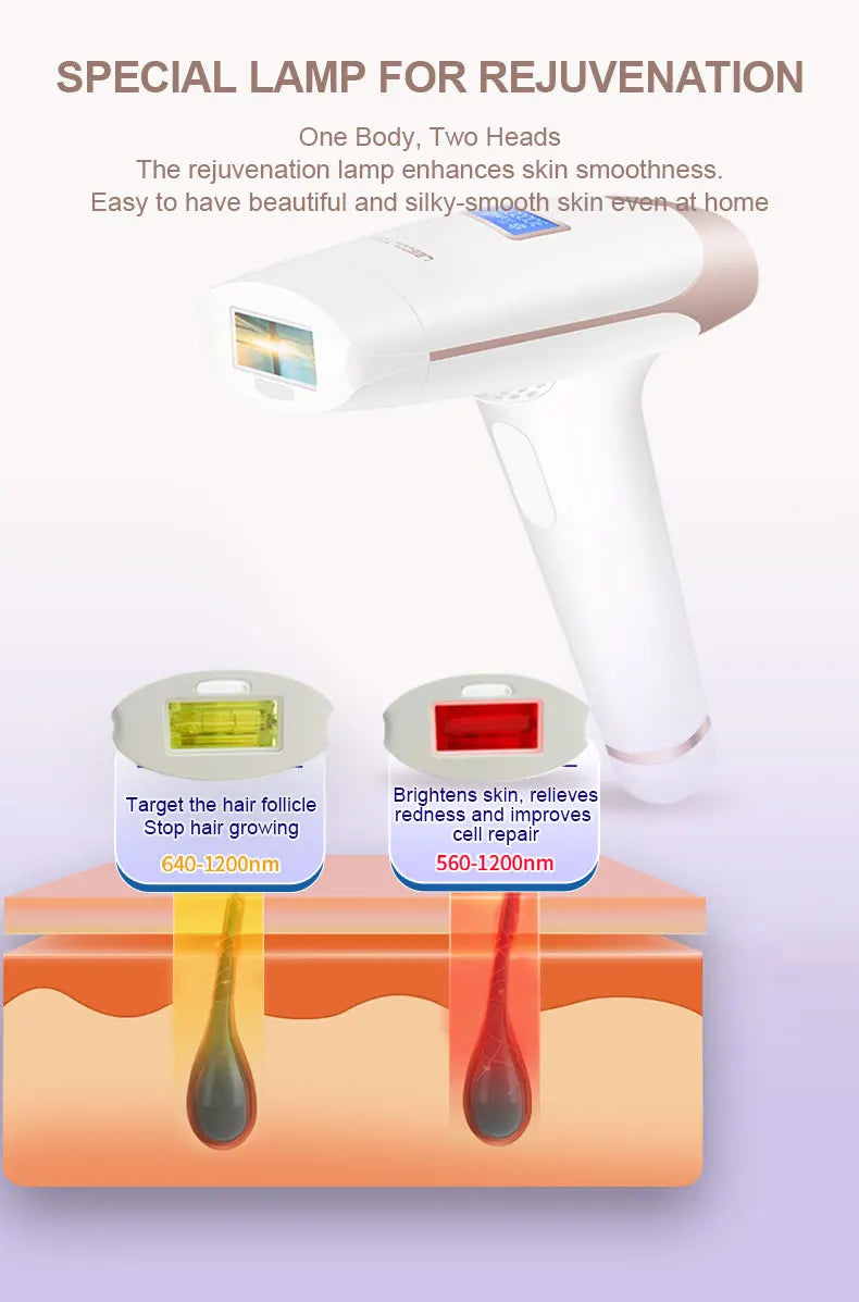 Lescolton IPL Laser Epilator 1300000 Pulses Hair Removal LCD Display Machine T009i Permanent Bikini Trimmer Electric depilador