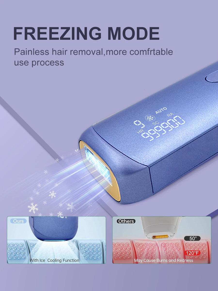 3in1 Portable Laser Hair Removal for Women Cooling Rejuvenation Acne Remove Permanent Bikini Trimmer Free Shipping IPL EpFilator