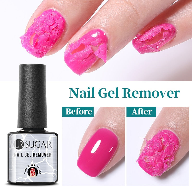 UR SUGAR 7ml Snowflakes Gel Nail Polish Varnish Glitter White Sequins Soak Off UV LED Semi Permanent Nail Art Design