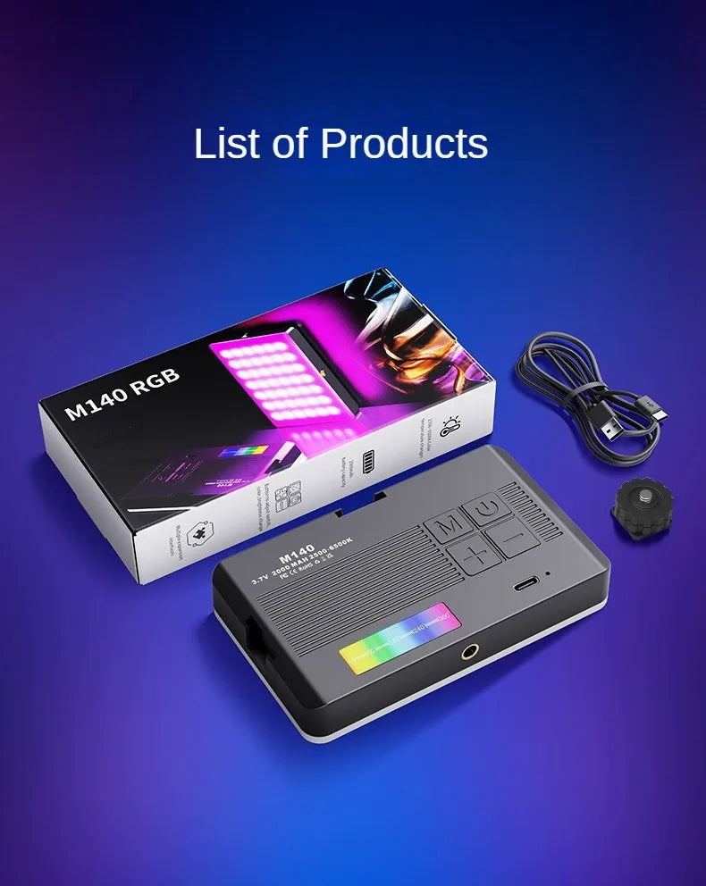 Phone Clip Fill Light RGB Flash Selfie Light Camera Phone Tablet Video Fill Light Portable Colorful Fill Light