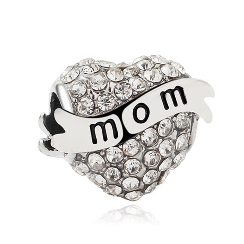 New Feather Crown Safety Chain Owl Love Bead Tower Pendant Fit Original Pandora Charms Silver Color Bracelet DIY Women Jewelry