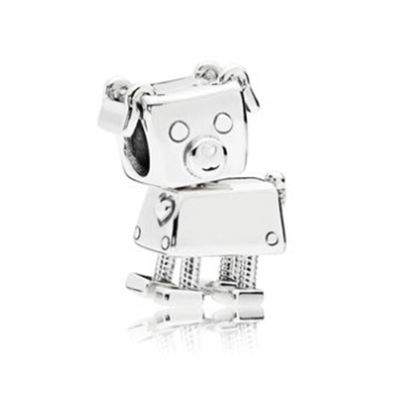 New Fashion Charm Original Mushroom Earth Grandpa Airplane Beaded Fit Original Pandora Ladies Bracelet Jewelry Accessories Gift
