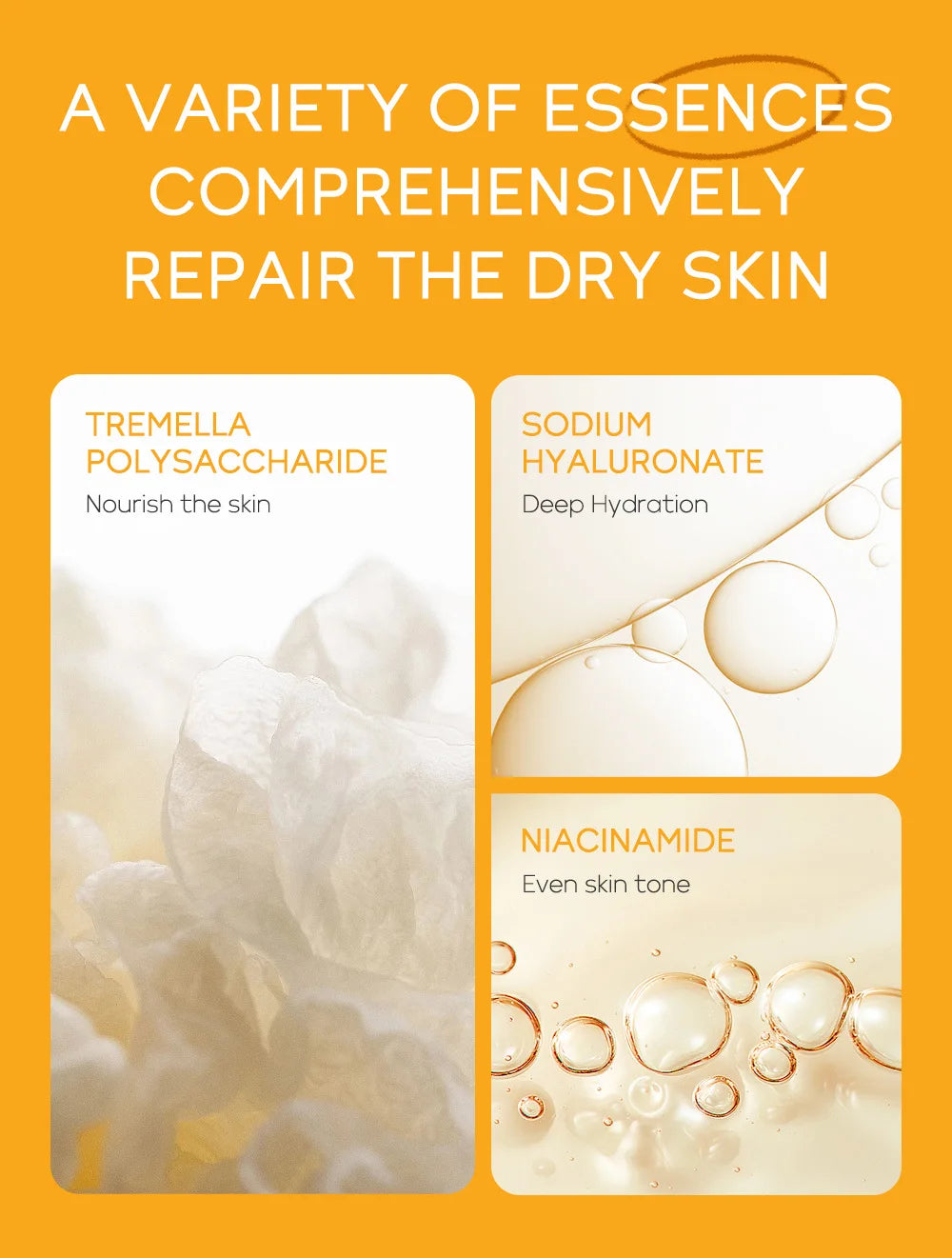 3pcs/set LAIKOU Vitamin C 24K Golden Sakura Skin Care Sets Face Cream Serum Eye Cream Moisturizing Face Care Kit