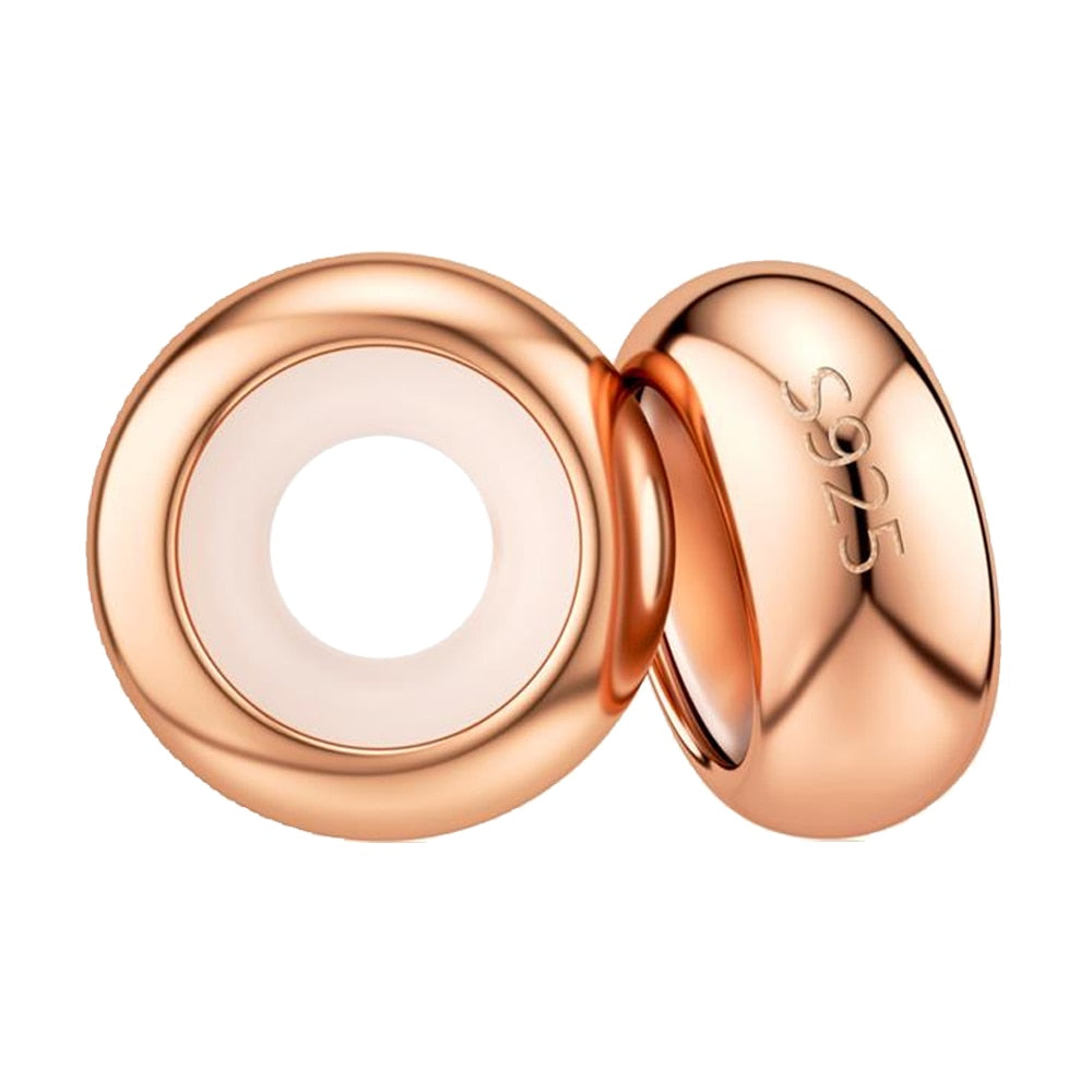 New 925 Sterling Silver Rose Gold Couple Dangle Charms Fit 925 Original Women Bracelet Beads Charm for Pendant Necklace Jewelry