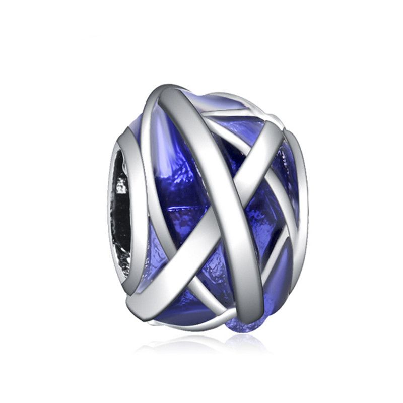 New Fashion Charm Original Blue Hat Aircraft Car Beads Suitable for the original Pandora Lady Bracelet Jewelry Accessories Gift