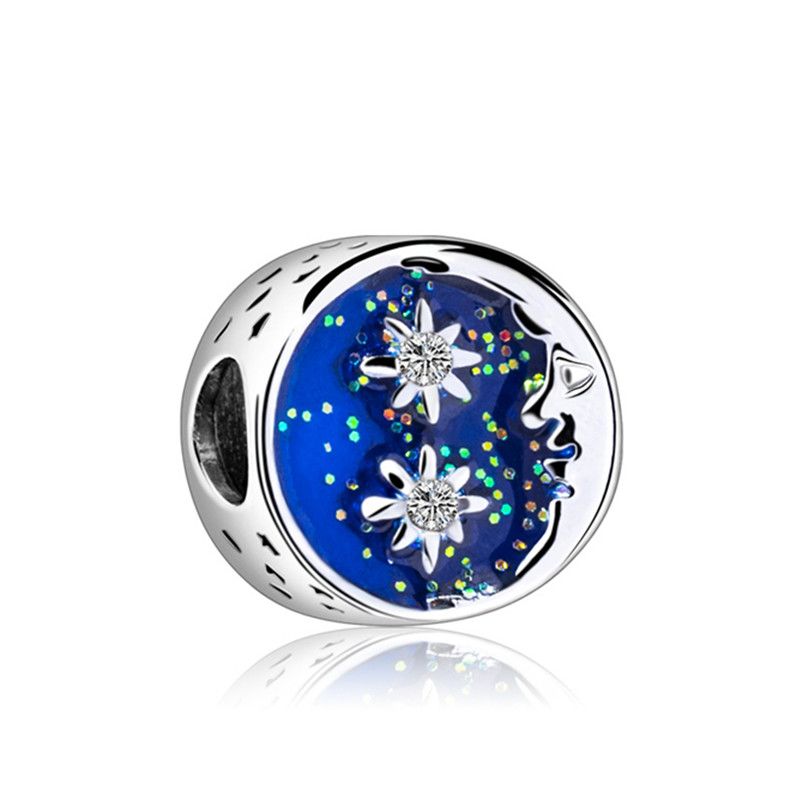 New Fashion Charm Original Blue Car Hat Airplane Horse Beaded Fit Original Pandora Ladies Bracelet Jewelry Accessories Gift