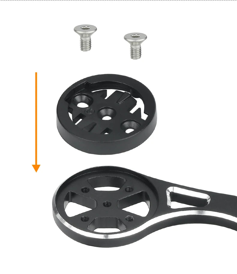 Out Front Computer Mount Adapter Replacement W/ Install Bolts for Garmin/ /Bryton/Wahoo/XOSS Bicycle Rear Radar Light Mount