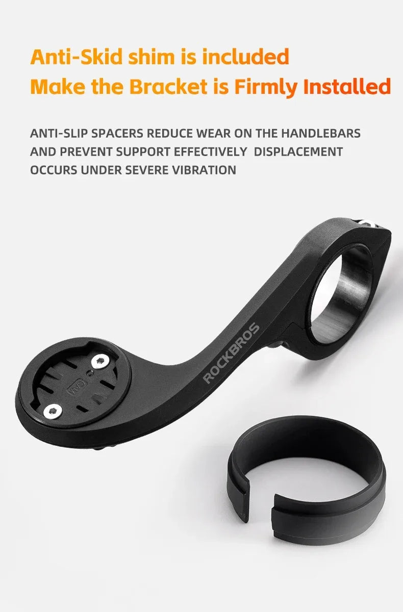 ROCKBROS Nylon Bicycle Speedometer Holder for Gopro Mount IGS / Garmin / Bryton / Cateye Computer MTB Bike Stopwatch Light Mount