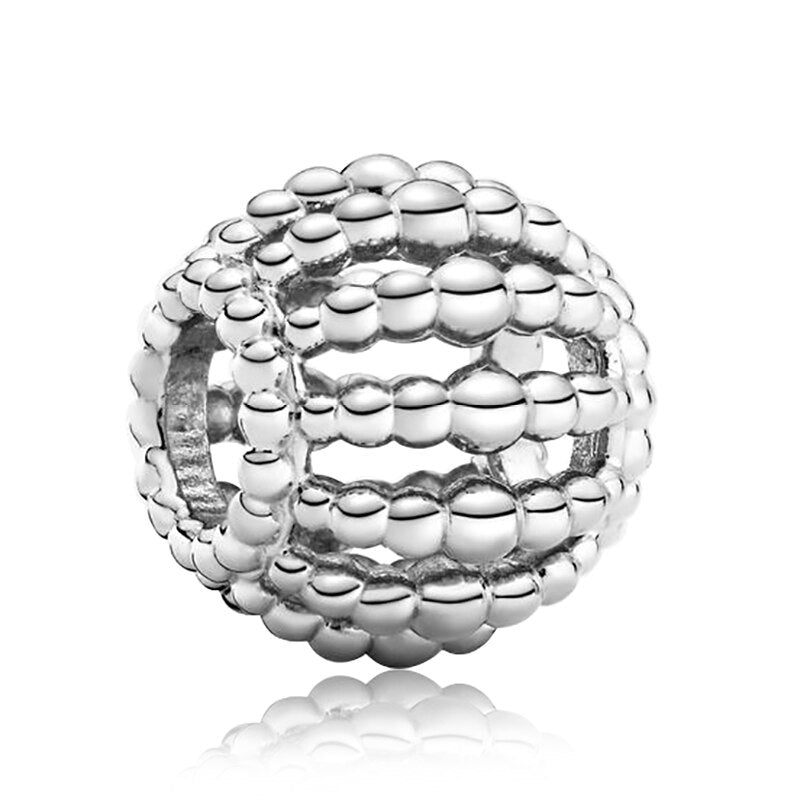 New Silver Color Feather Crown Safety Chain Owl Love Beads Tower Pendant Fit Pandora Charms Bracelets DIY Women Original Jewelry
