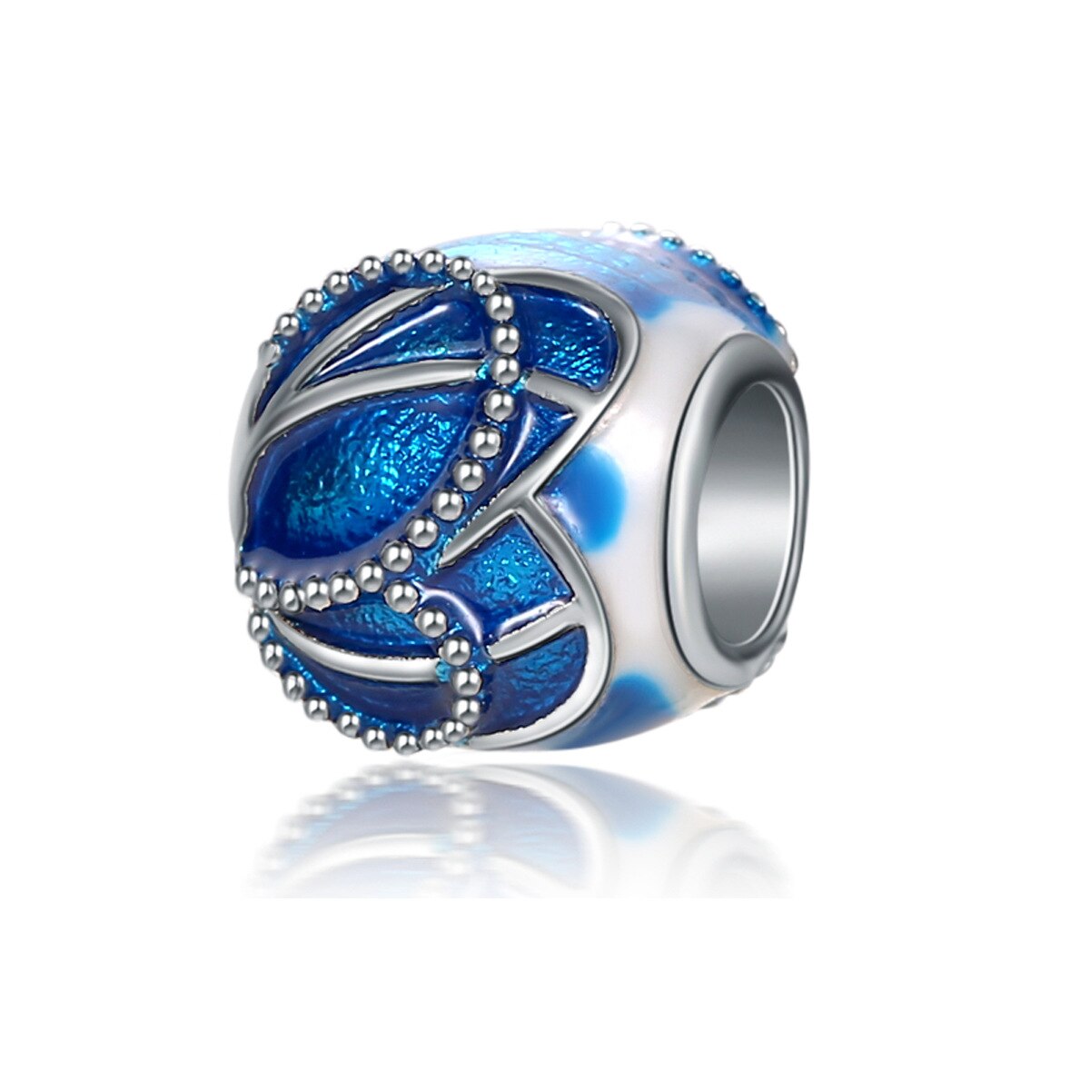 2022 New Blue Color Balloon Butterfly Stars Moon Sapphire Suitable For 3mm Charm Bracelet Spacer Beads