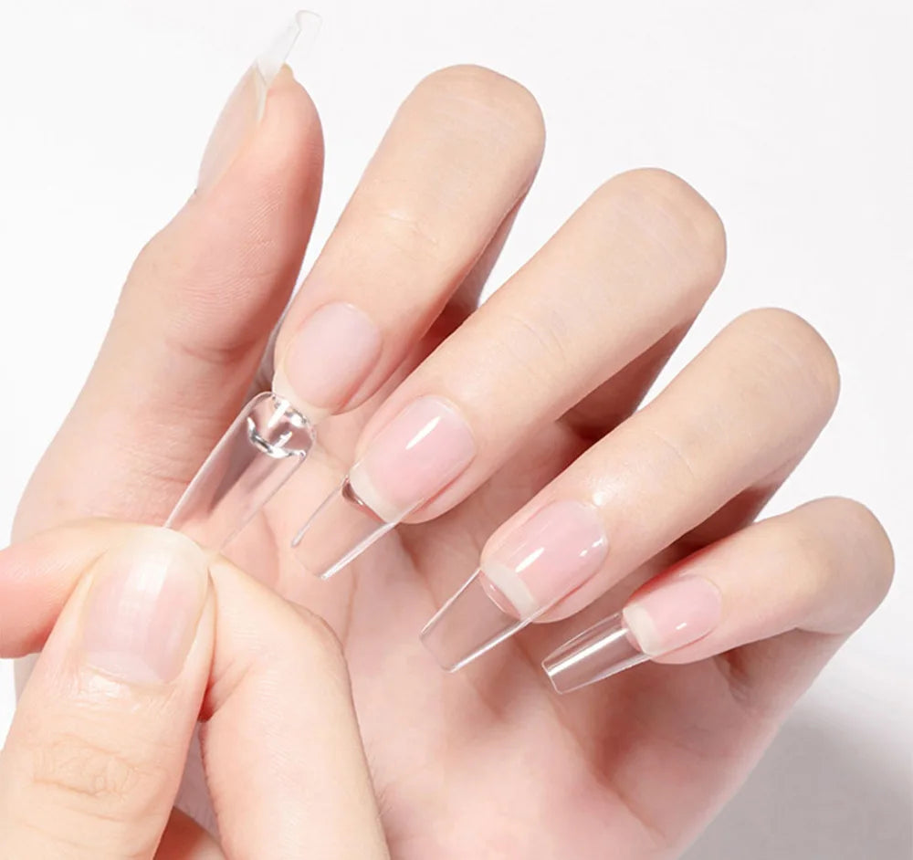 UV/LED Nail Tips Glue Gel for False Nails UV Strong Ahesive Solid Tube Nail Tip Glue Gel Polish Bonder Manicure Supplies