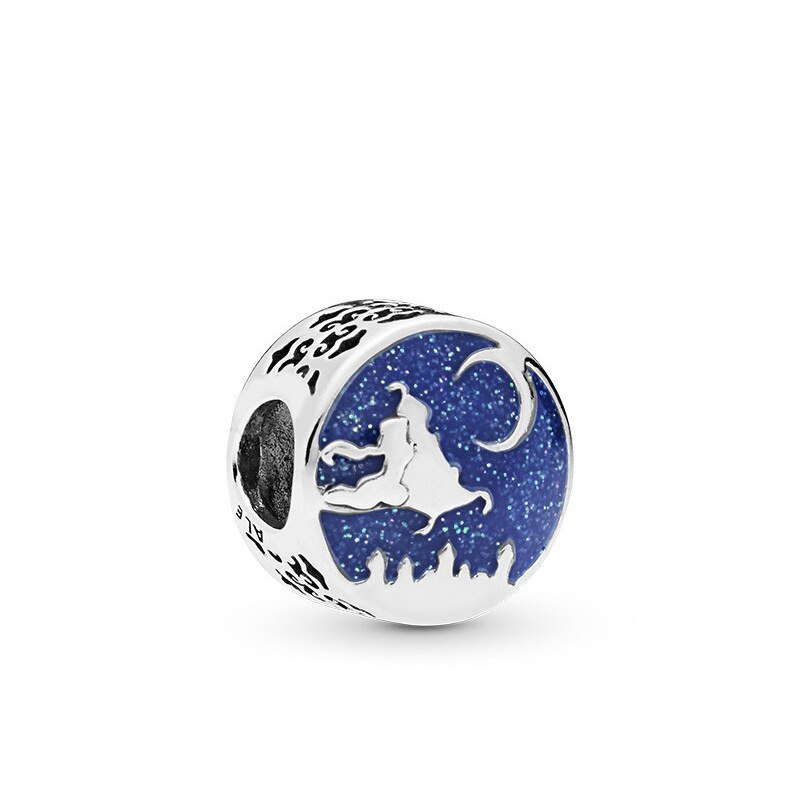 New Fashion Charm Original Blue Hat Aircraft Car Beads Suitable for the original Pandora Lady Bracelet Jewelry Accessories Gift