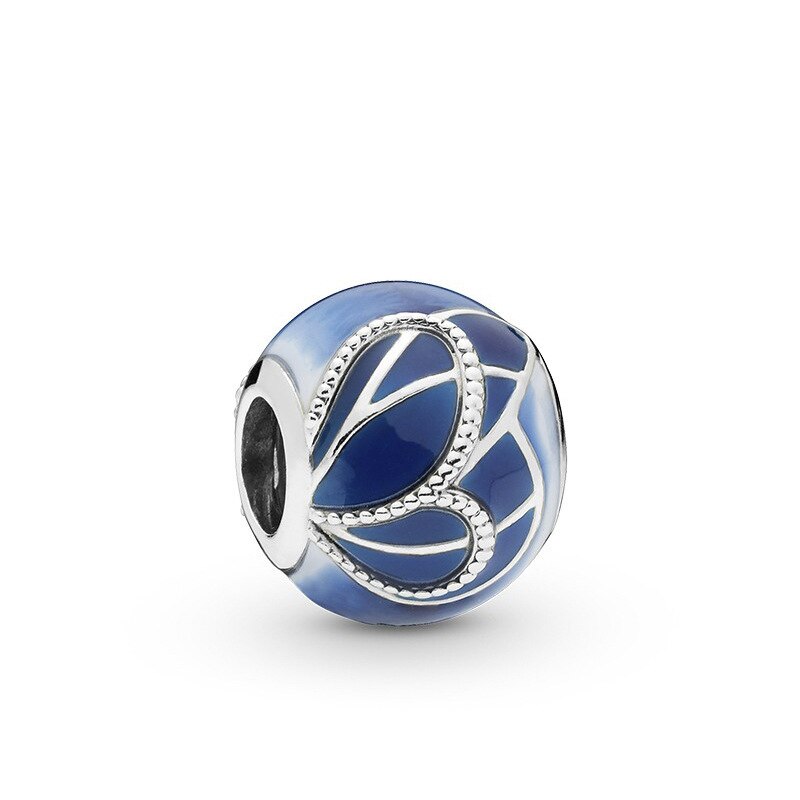 New Fashion Charm Original Blue Car Hat Airplane Horse Beaded Fit Original Pandora Ladies Bracelet Jewelry Accessories Gift