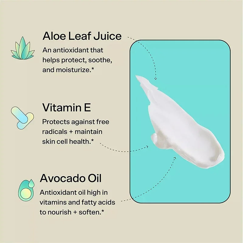 50ml Bubble Moisturizing Face Cream Repairing Nourishing Dry Skin Vitamin E + Aloe Vera Gel Skincare Product