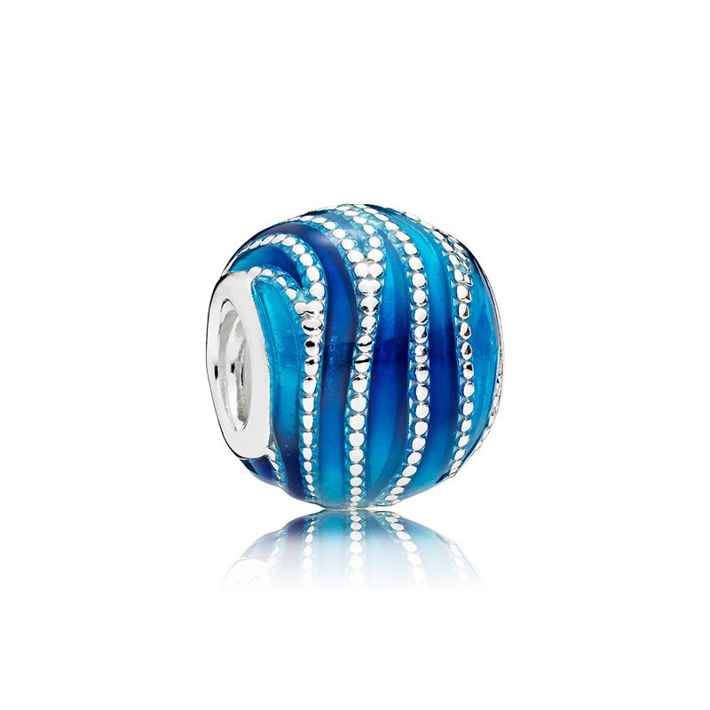 New Fashion Charm Original Blue Hat Aircraft Car Beads Suitable for the original Pandora Lady Bracelet Jewelry Accessories Gift