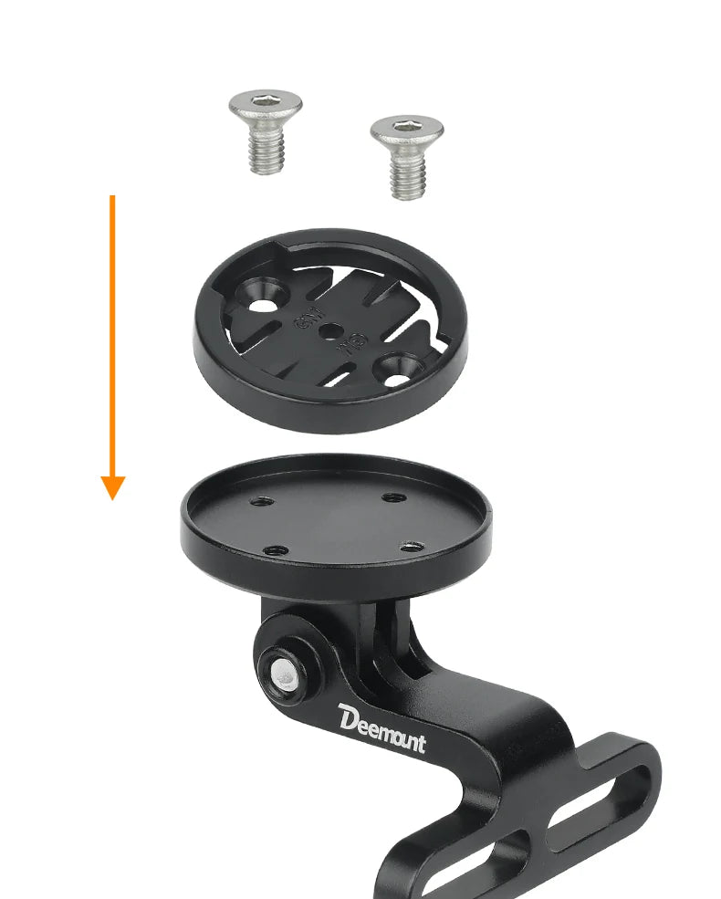 Out Front Computer Mount Adapter Replacement W/ Install Bolts for Garmin/ /Bryton/Wahoo/XOSS Bicycle Rear Radar Light Mount