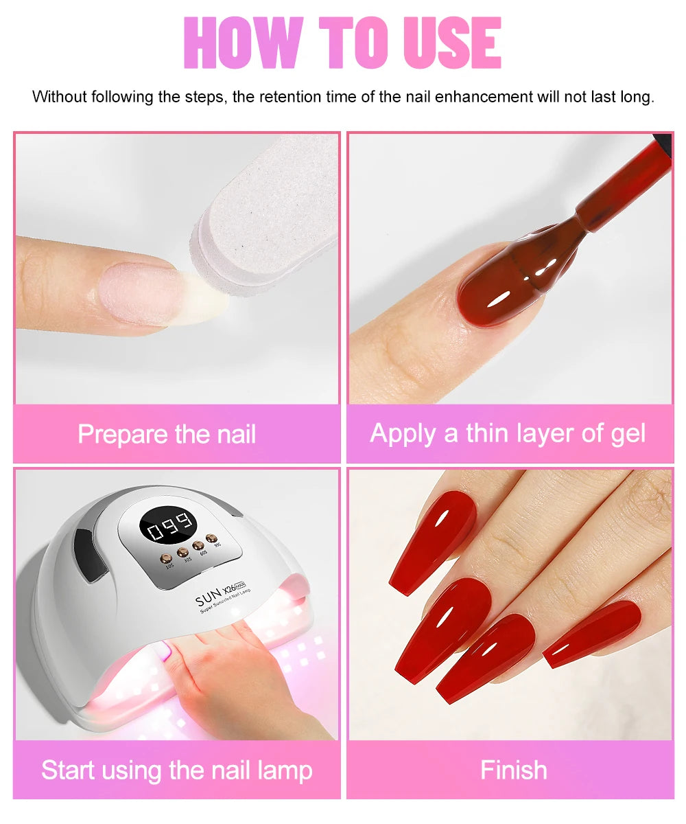 Sun X26 MAX UV LED Lamp For Nail Manicure 81LEDS Professional Gel Polish Drying Lamps With Timer Auto Sensor Manicure Salon Tool