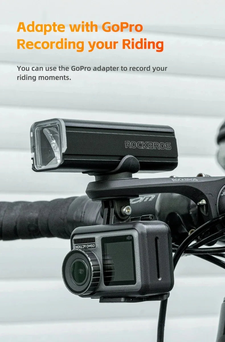 ROCKBROS Nylon Bicycle Speedometer Holder for Gopro Mount IGS / Garmin / Bryton / Cateye Computer MTB Bike Stopwatch Light Mount