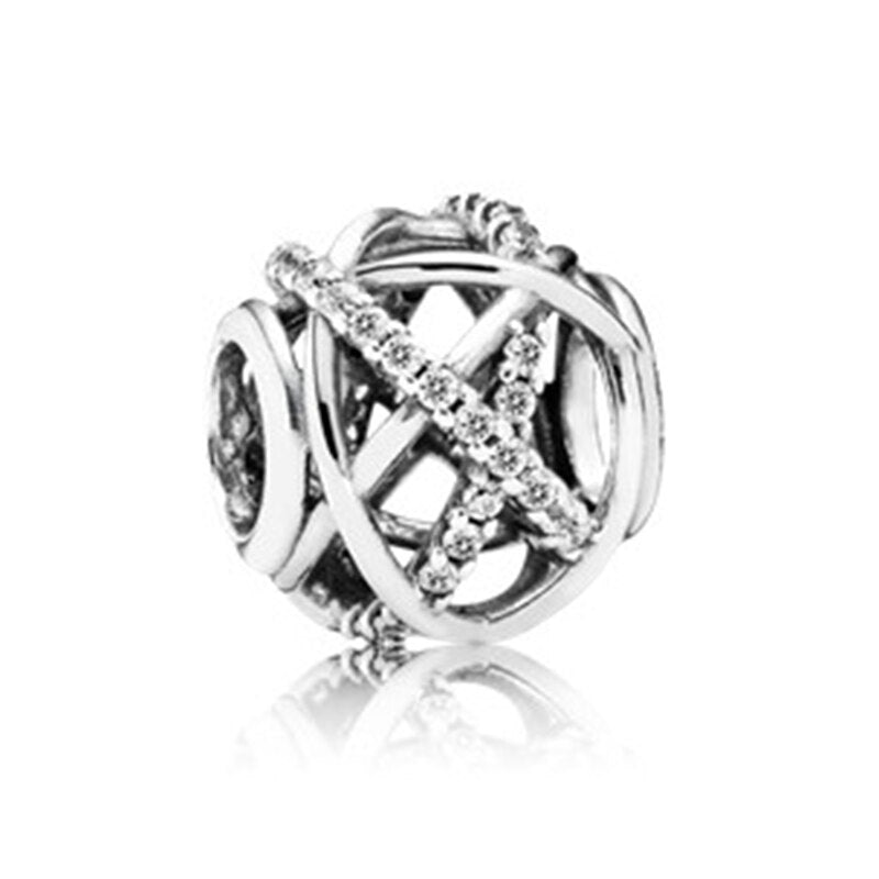 New Fashionable Charm Original Elephant Plane Love Pig Crown Suitable for Original Pandora Women's Bracelet Accessory Gift