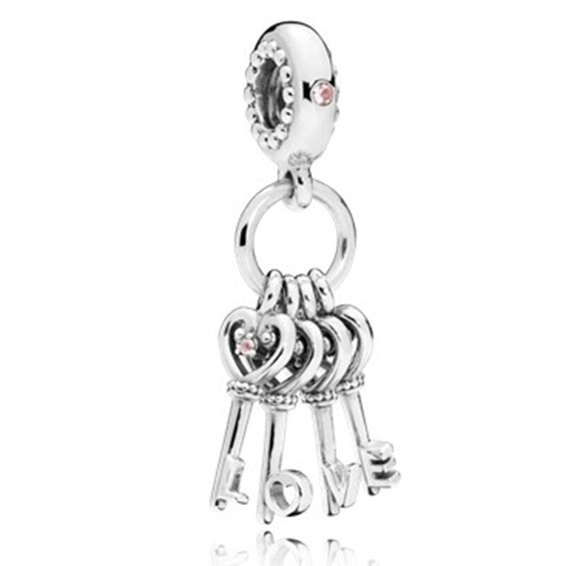 New Fashion Charm Original Mushroom Earth Grandpa Airplane Beaded Fit Original Pandora Ladies Bracelet Jewelry Accessories Gift