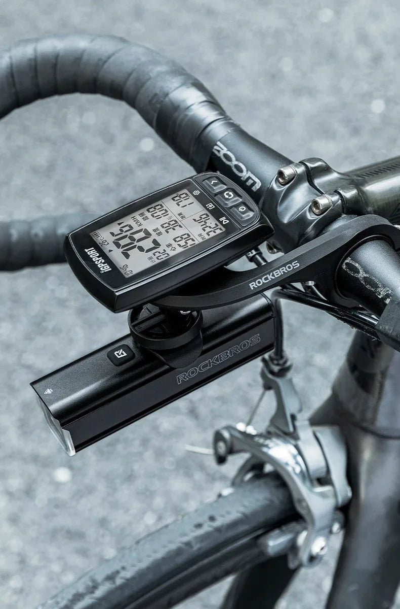 ROCKBROS Nylon Bicycle Speedometer Holder for Gopro Mount IGS / Garmin / Bryton / Cateye Computer MTB Bike Stopwatch Light Mount