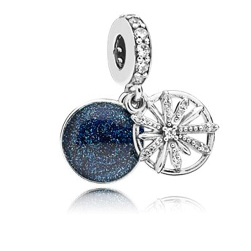 New Fashion Charm Original Mom and Dad Milk Earth Beads Fit Original Pandora Ladies Bracelet Jewelry Accessories Gift