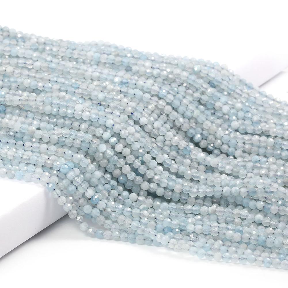 Natural Pink Tourmaline Beads Faceted Loose Round Beads for Jewelry Making Necklace DIY Bracelet Accessories 2 3mm