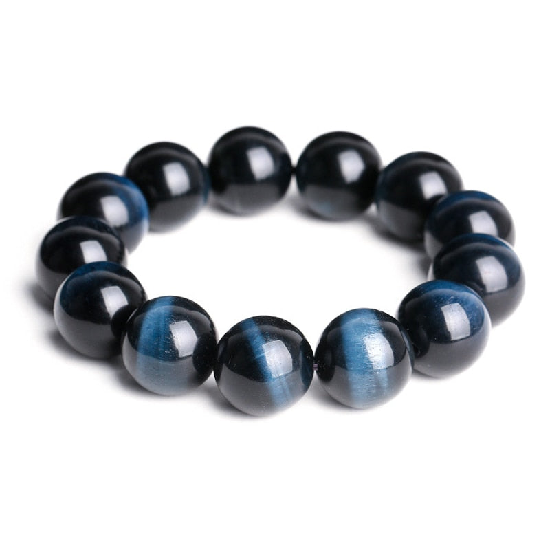 5A+ Lightning Royal Blue Tiger Eye Bracelets Men Highest Quality Natural Stone Round Beads Bracelets for Women Jewelry Pulsera