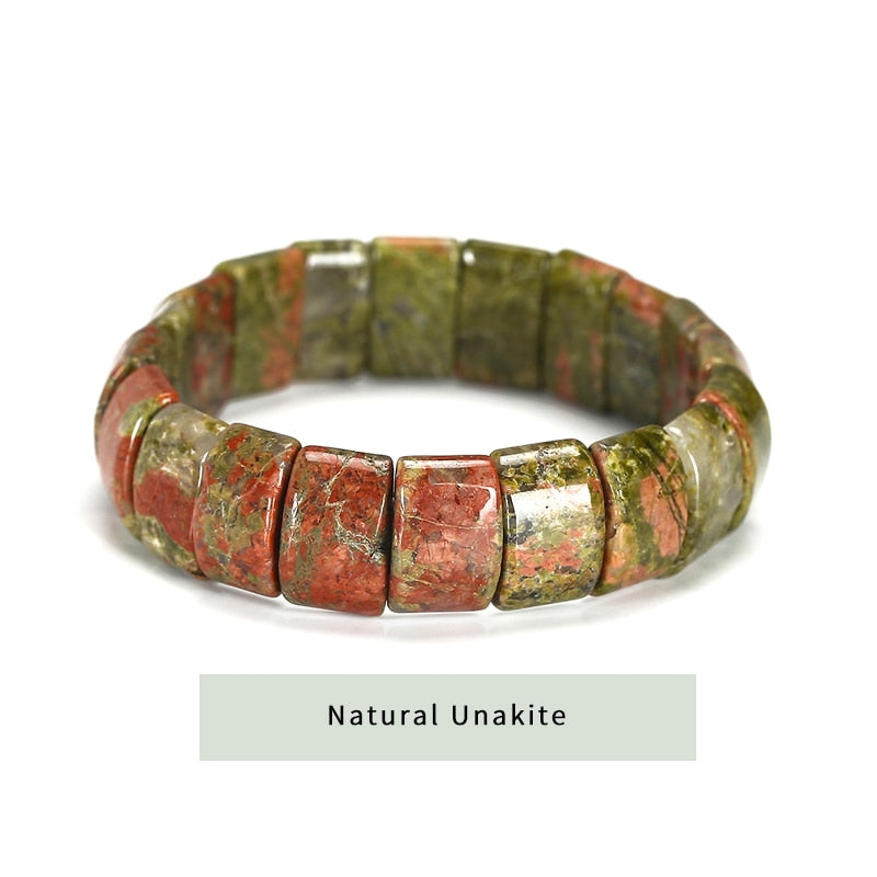 JD Colorful Tiger Eyes Natural Stone Beads Bangles & Bracelets Handmade Mookiate Stone Jewelry Energy Bracelet for Women or Men