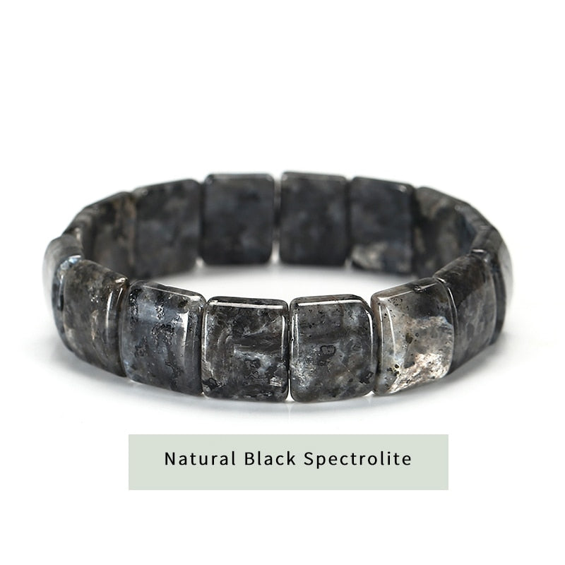 JD Colorful Tiger Eyes Natural Stone Beads Bangles & Bracelets Handmade Mookiate Stone Jewelry Energy Bracelet for Women or Men
