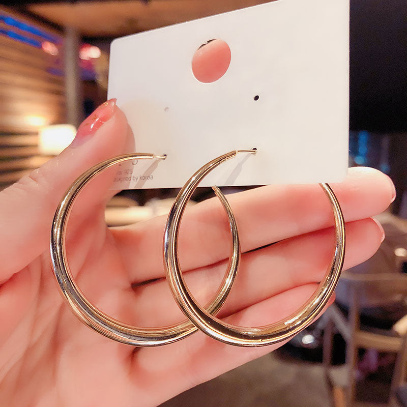 South Korea web celebrity super fairy temperament elegant Hyun fashion fashion earrings delicate purple flowers rose earrings